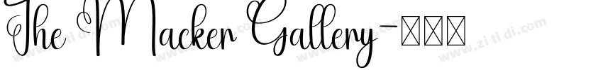 The Macker Gallery字体转换